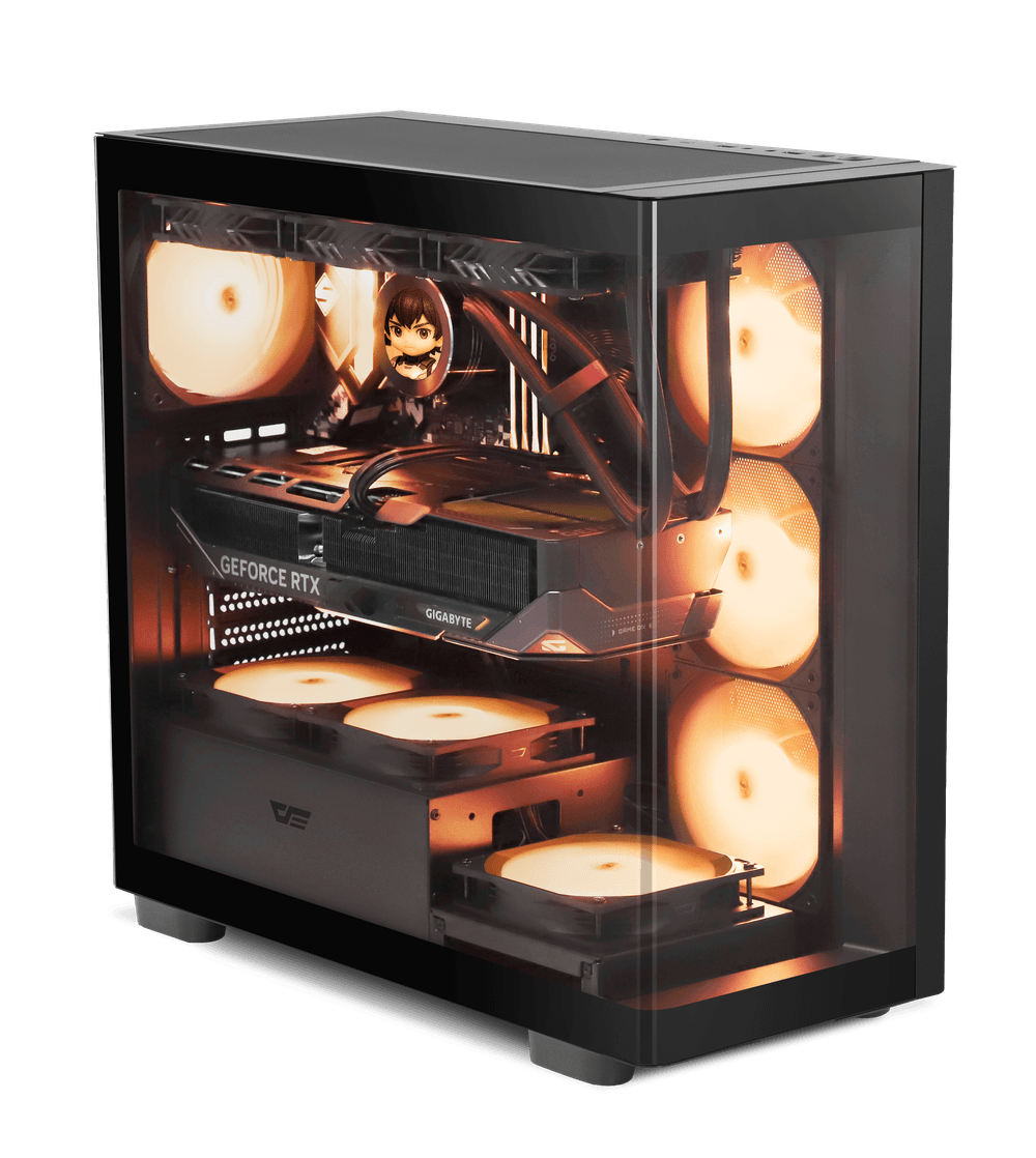 GAMFORCE2025 DS900G 一體式全景曲面玻璃機殼