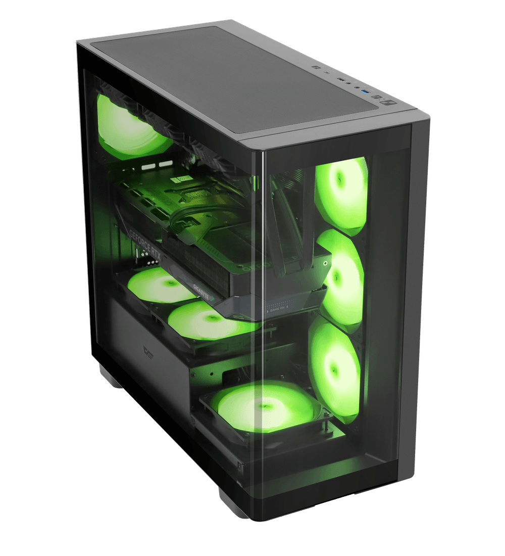 GAMFORCE2025 DS900G 一體式全景曲面玻璃機殼