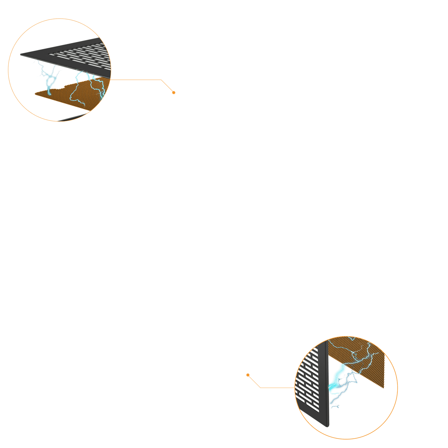 全方位磁吸防塵設計