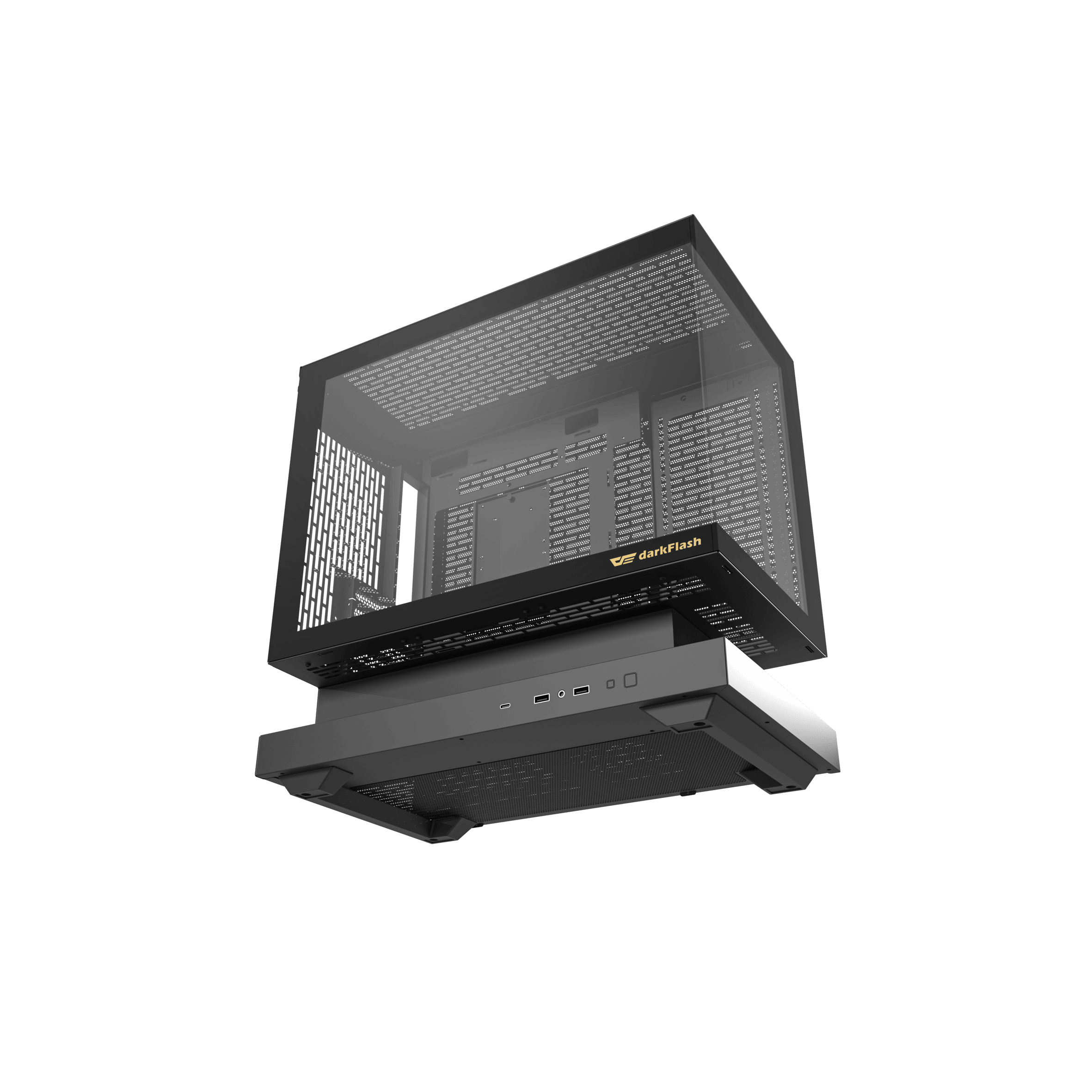 懸浮式延伸底座 打造極致散熱風道